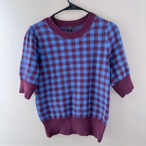 Ann Taylor Women’s Houndstooth Short Sleeve Small Sweater